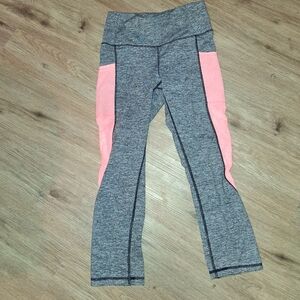 Gray Kids Crop Leggings